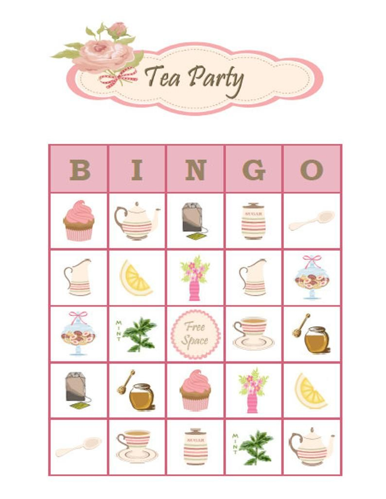 Free Printable Tea Party Games Gerald Printable