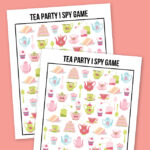 Tea Party Game Printable I Spy Live Laugh Rowe