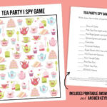 Tea Party Game Printable I Spy Live Laugh Rowe Tea Party Games