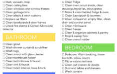 Ultimate Deep Cleaning Checklist ROOM BY ROOM PRINTABLE