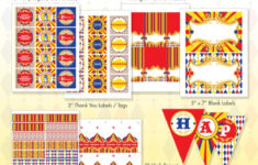 vintage carnival circus printable birthday party package Vintage Carnival Circus Printable Birthday Party Package