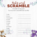 Wild Baby Free Printable Baby Shower Games Downloadable PDF S