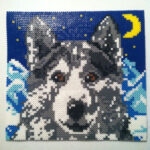 Winter Wolf Perler Beads Perler Bead Templates Perler Bead Art