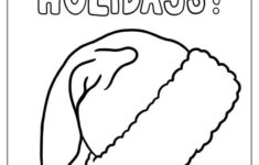 84 Santa Coloring Pages (Free Pdf Printables) intended for Free Printable Santa Hat Coloring Page