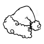 91 Cutest Santa Coloring Pages   Cassie Smallwood Throughout Santa Hat Coloring Pages Printable