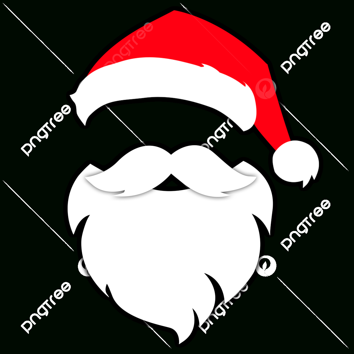 Christmas Santa Hat Png Picture, Christmas Hat And Santa White in Printable Santa Hat and Beard