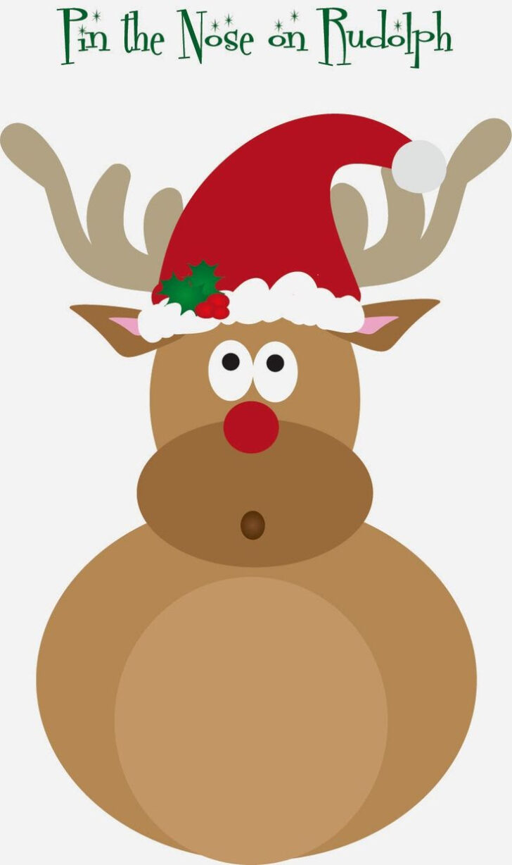 Pin The Hat On Santa Printable