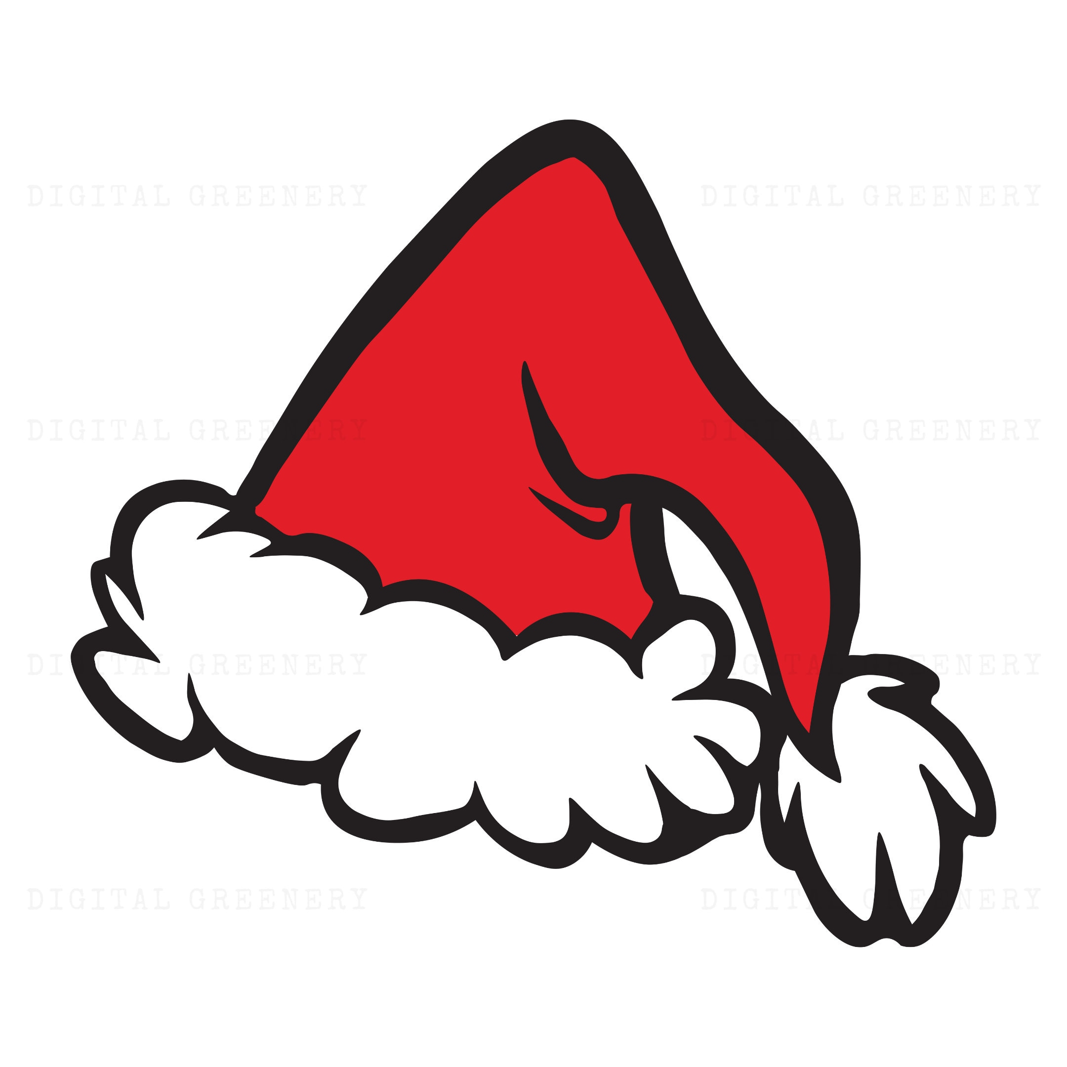 Grinch Hat Svg - Etsy intended for Grinch Santa Hat Printable