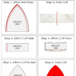 How To Make A Santa Hat {Free Santa Hat Pattern Pdf} Pertaining To Template Printable Santa Hat Pattern