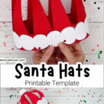 Paper Santa Hat Craft Regarding Printable Santa Hat Cut Out