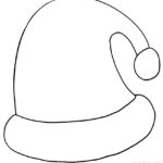 Printable Santa Hat Coloring Pages For Kids For Printable Santa Claus Hat