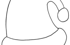 Printable Santa Hat Coloring Pages For Kids intended for Free Printable Santa Hat Coloring Page