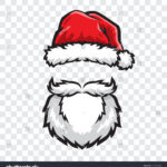Santa Claus Hat Beard Vector Art Stock Vector (Royalty Free For Printable Santa Hat And Beard