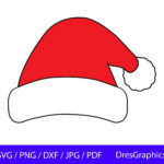 Santa Hat Svg, Santa Hat Png, Santa Hat Dxf, Instant Digital Within Printable Small Santa Hat