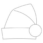 Santa Hat Templates & Coloring Pages   Free | Printabulls For Free Printable Santa Hat Template