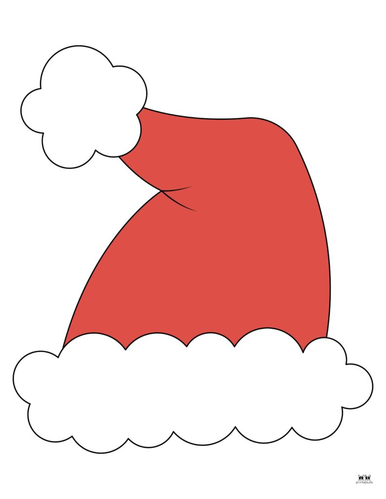 Santa Hat Templates &amp;amp; Coloring Pages - Free | Printabulls in Printable Mini Santa Hats