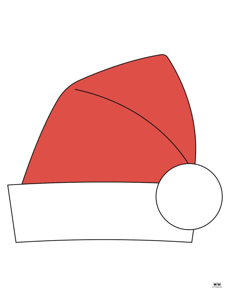 Santa Hat Templates &amp;amp; Coloring Pages - Free | Printabulls intended for Printable Santa Hat