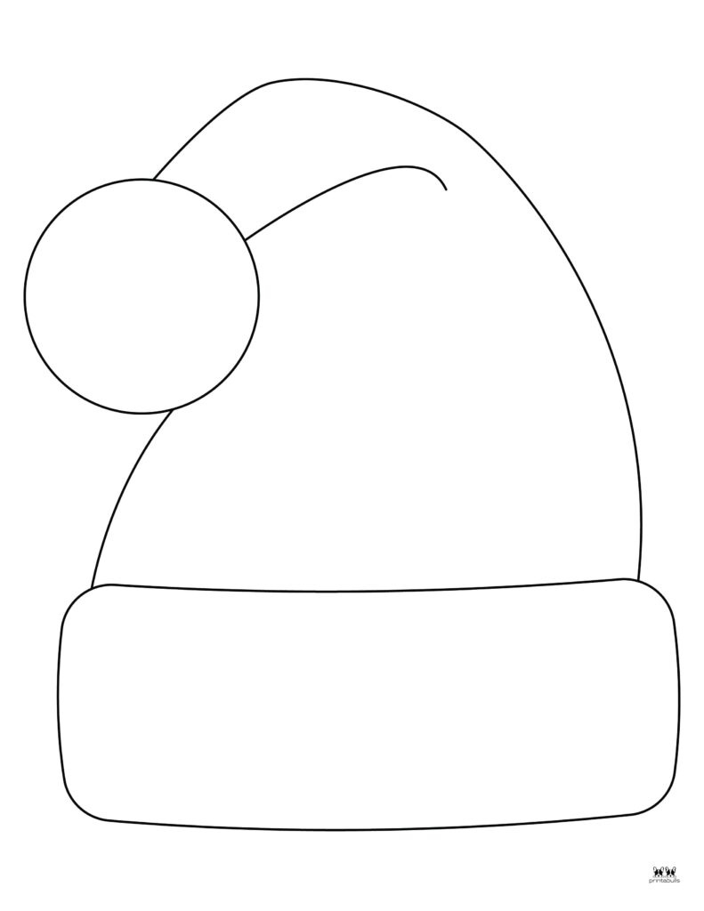 Santa Hat Templates &amp;amp; Coloring Pages - Free | Printabulls intended for Small Santa Hat Printable