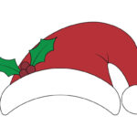Santa Hat Templates & Coloring Pages   Free | Printabulls Pertaining To Santa Claus Hat Printable