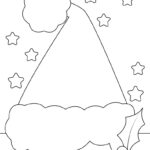 Santa Hat Templates & Coloring Pages   Free | Printabulls Regarding Free Printable Santa Hat Coloring Page