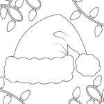 Santa Hat Templates & Coloring Pages   Free | Printabulls Throughout Free Printable Santa Hat Coloring Page