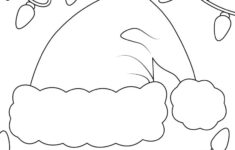 Santa Hat Templates &amp; Coloring Pages - Free | Printabulls throughout Free Printable Santa Hat Coloring Page
