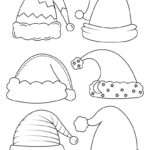 Santa Hat Templates & Coloring Pages   Free | Printabulls With Regard To Printable Santa Claus Hat