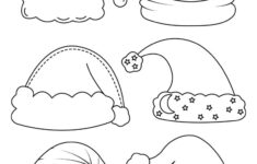 Santa Hat Templates &amp; Coloring Pages - Free | Printabulls with regard to Printable Santa Claus Hat