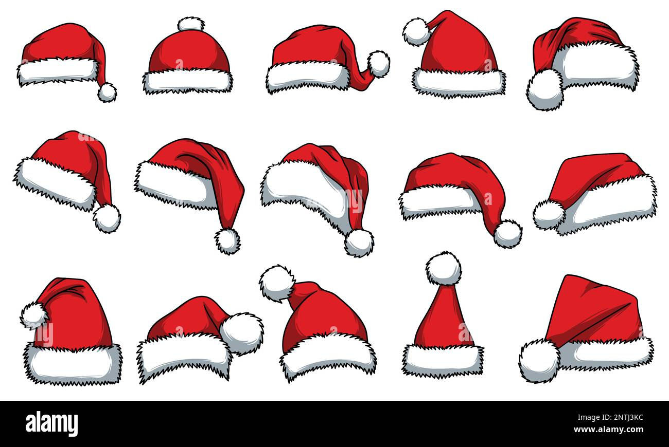 Santa Hats Santa Hat Cut Out Stock Images &amp;amp; Pictures - Page 2 - Alamy regarding Small Santa Hats Printable