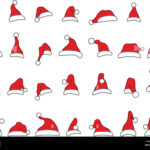 Santa Hats Vector Vectors Cut Out Stock Images & Pictures   Alamy Throughout Printable Small Santa Hat