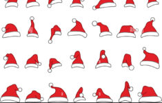 Santa Hats Vector Vectors Cut Out Stock Images &amp; Pictures - Alamy throughout Printable Small Santa Hat