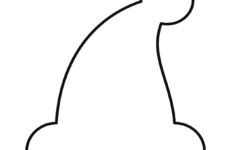 Templates - Santa Hat Outline | Planerium in Santa Hat Template Free Printable