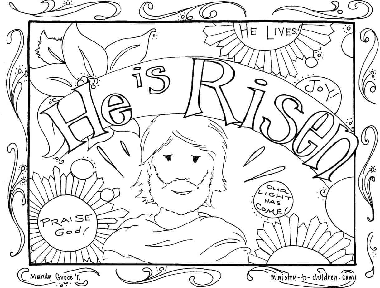 15 Easter Coloring Pages [Religious] Free Printables For Kids pertaining to Free Printable Christian Easter Coloring Pages