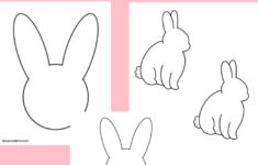 25 Free Printable Easter Bunny Template - intended for Free Printable Easter Template