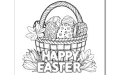 29+ Free Easter Basket Coloring Pages, Sheets [Popular Printables!] with regard to Free Printable Easter Colouring Sheets