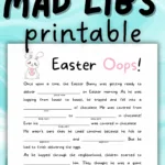 3 Fun, Free Printable Easter Mad Libs For Kids Intended For Free Printable Easter Mad Libs