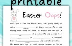 3 Fun, Free Printable Easter Mad Libs For Kids intended for Free Printable Easter Mad Libs