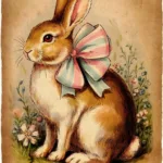 30+ Adorable Vintage Easter Bunny Images For Your Diy Projects With Vintage Easter Free Printable