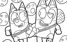 32 Printable Bluey Coloring Pages inside Bluey Easter Printable