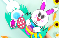 3D Pop-Up Bunny Card For Easter | Printable Easter Card - Arty with regard to Easter Printable Images