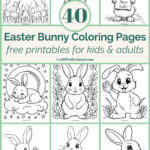 40 Easter Bunny Coloring Pages – Free Printable Fun For Kids & Adults Inside Easter Printable Images
