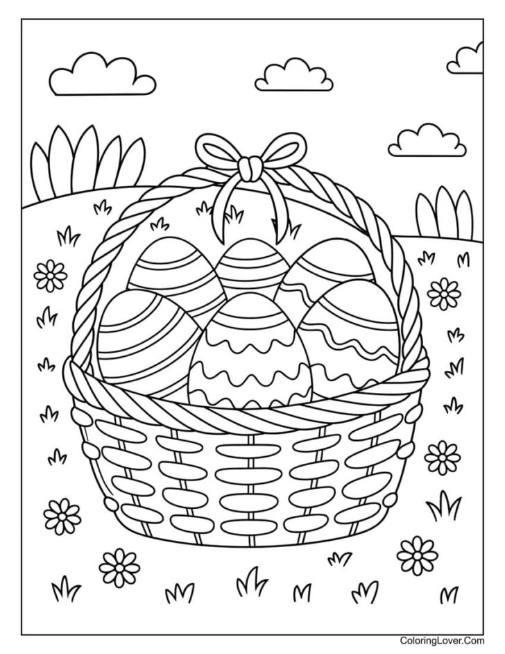 Free Printable Easter Eggs Mandala Coloring Pages