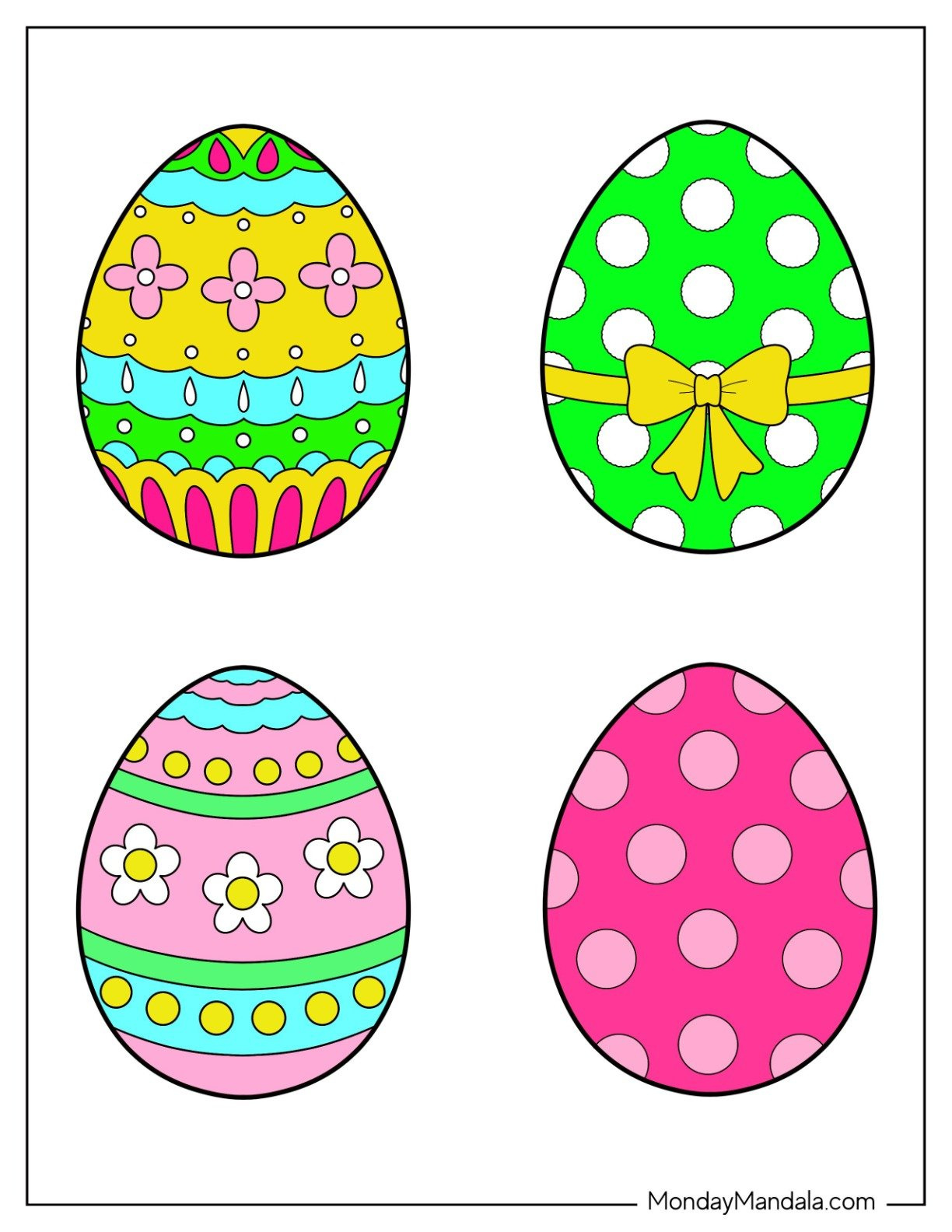 58 Easter Egg Templates (Free Pdf Printables) with regard to Easter Eggs Template Printable