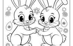 60 Bunny Coloring Pages (Free Printables For All Ages) throughout Easter Bunny Drawing Printable