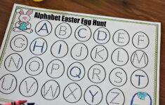 Alphabet Easter Egg Hunt For Preschoolers W/ Free Printable throughout Printable Easter Alphabet Letters