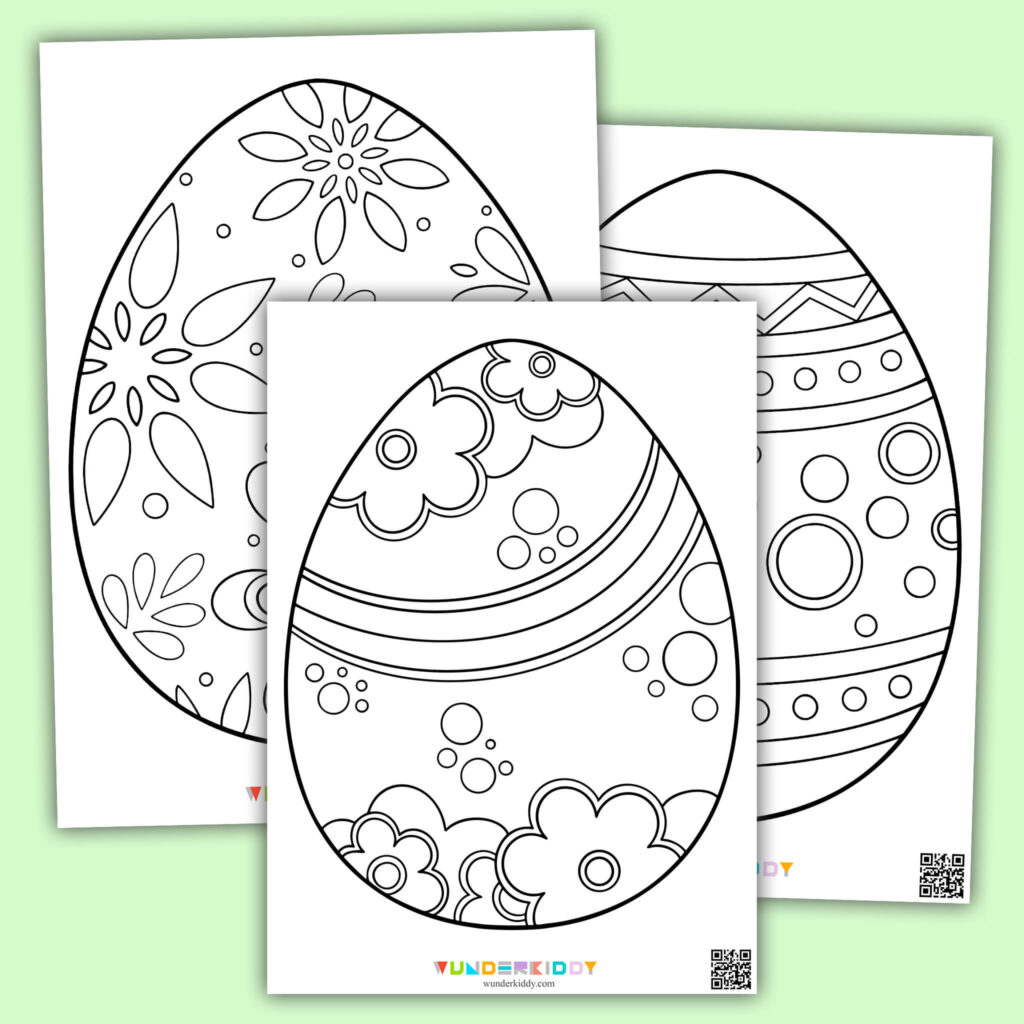 Printable Easter Eggs Coloring Page | Gerald Printable