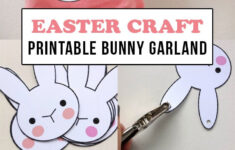Bunny Bunting - Printable Easter Craft | My Poppet Makes for Easter Bunny Bunting Printable