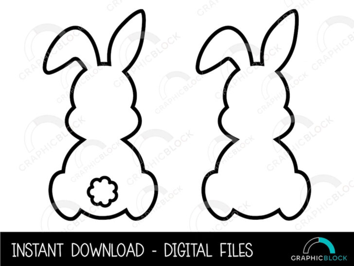 Easter Bunny Silhouette Printable