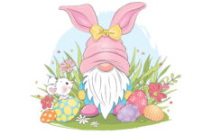 Christmas Penguin with Printable Easter Gnomes