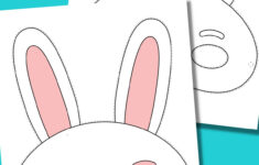 Cute Bunny Rabbit Mask Templates (Free Printables!) for Free Printable Easter Masks